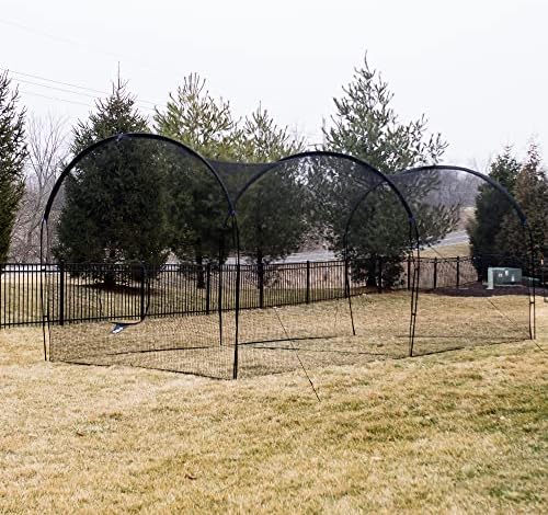Legend Brand Batting Cage for Baseball and Softball, Perfect Equipment for Pitching, Hitting and Practice, Durable & Huge Batting Cage, Easy to Set Up, Fits Anywhere (Outdoor/Indoor).