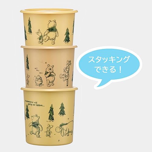 Miniatura 8 de Skater SOT6-A One-Touch Seal Container, Small, 20.3 fl oz (600 ml), Airtight Container, Storage Container, Disney Winnie the Pooh