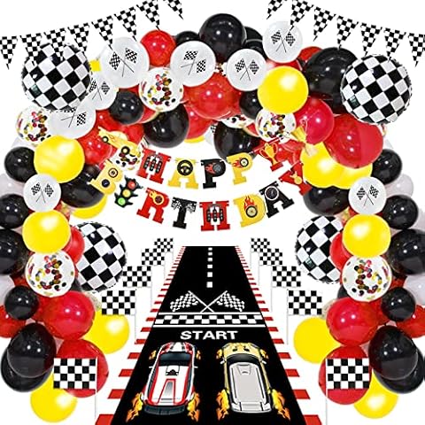 Race Car Birthday Party Supplies Kit Cover