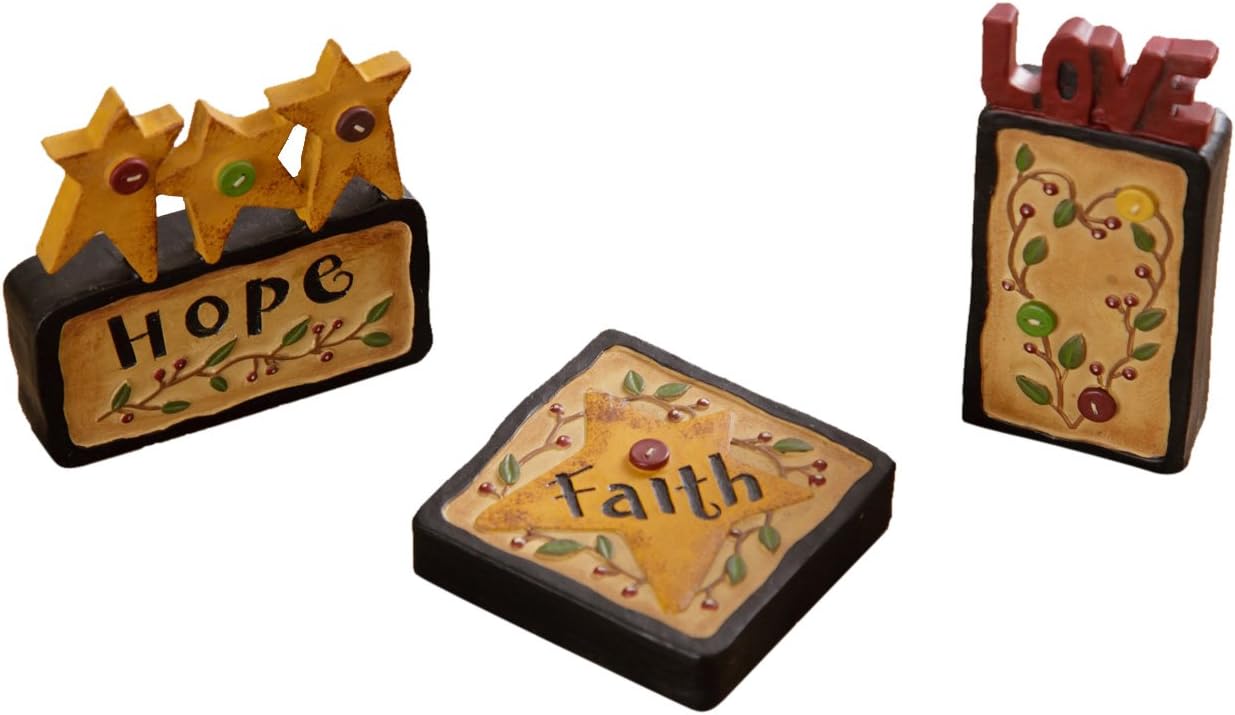Your Heart's Delight Faith Hope Love Word Blocks Decor, 31
