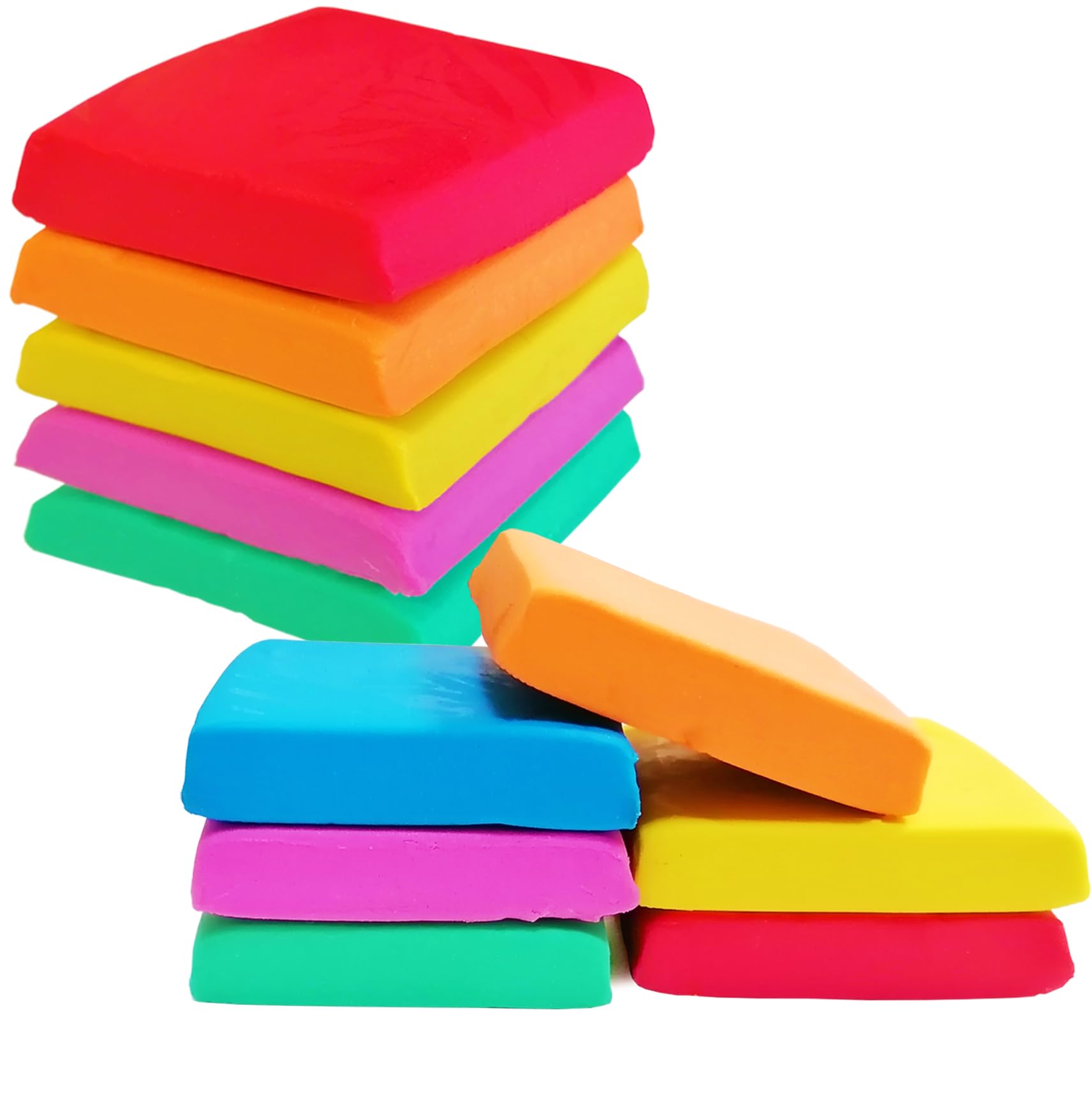 Kneaded Erasers for Artists 6 Pack Kneadable and Moldable Art Eraser, Stretchy Putty Erasers Needed for Drawing, Charcoal, Sketching, and Blending Effects