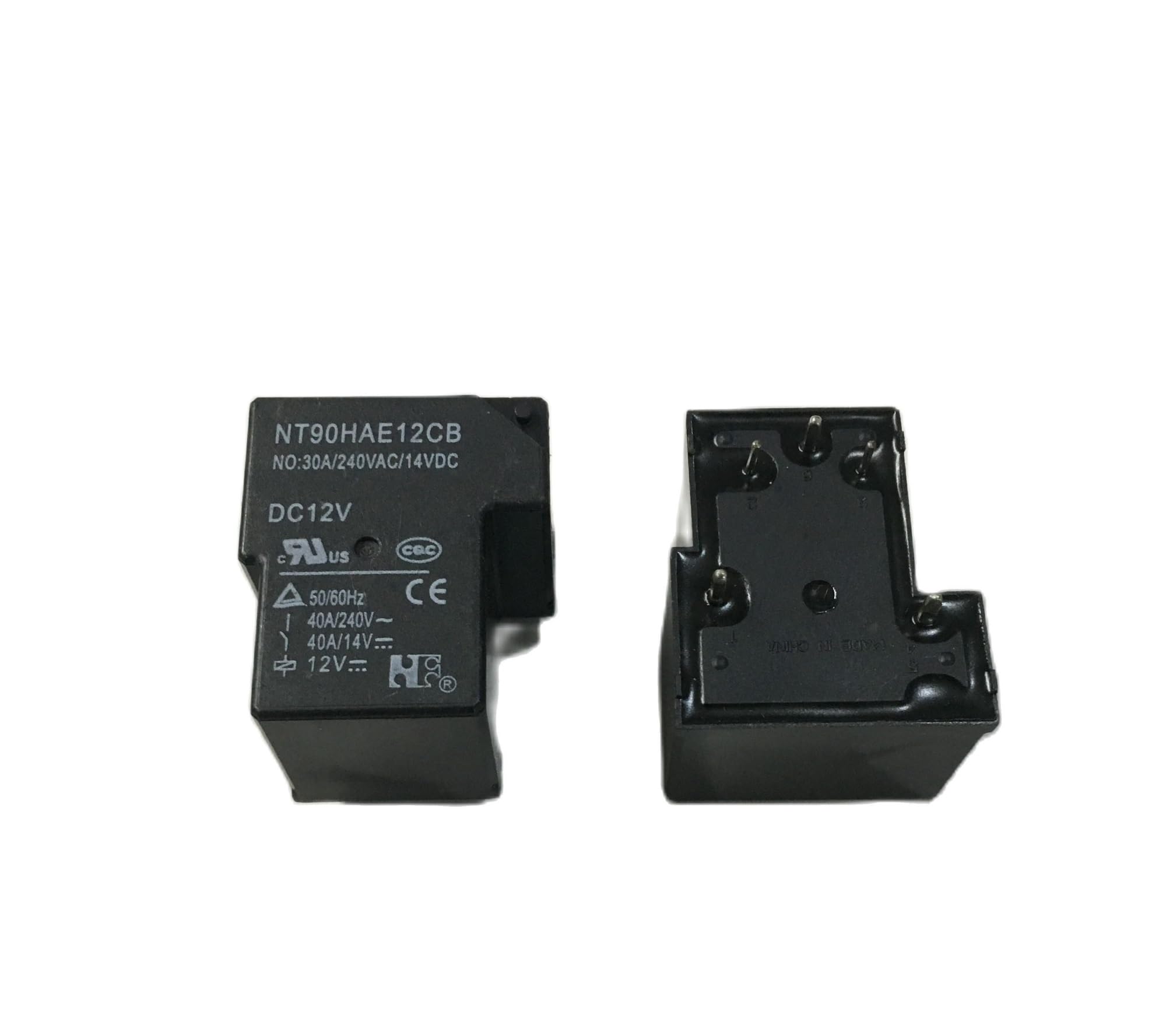 Relais de puissance NT90HAE12CB DC12V 40A à 4 broches normalement ouvert pour circuit automobile