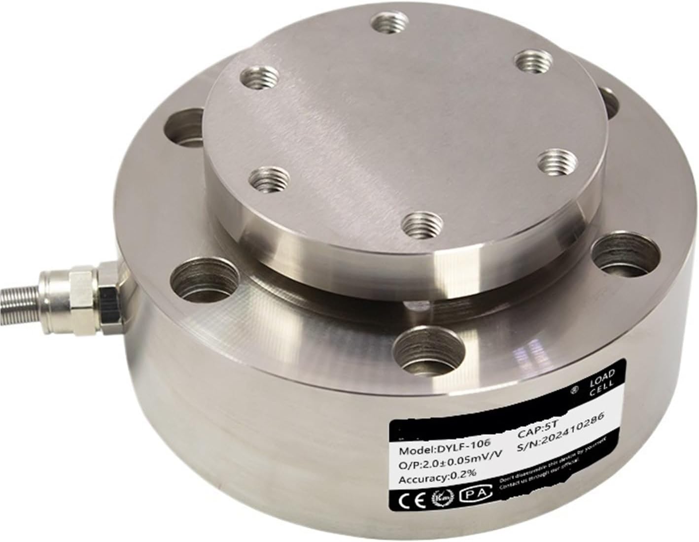 DYLF-106 High-Precision Spoke-Type Weighing Sensor Dynamometer Weight Gravity Machine Press Load-Bearing(5T)