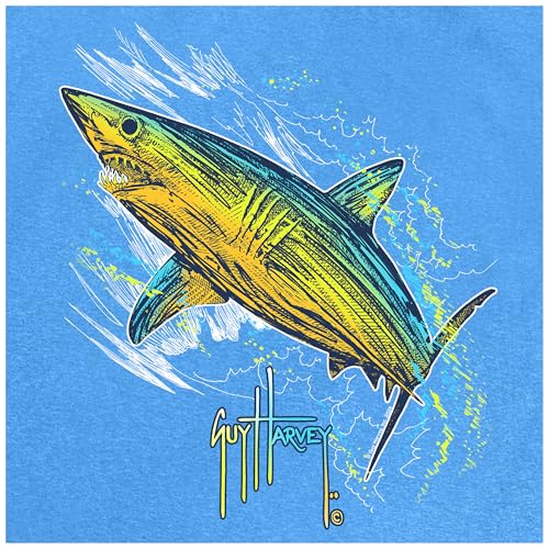 Guy Harvey Boy's Cationic Performance Hooded Tee3