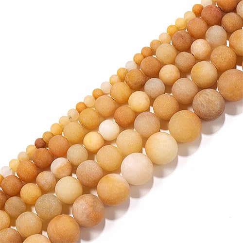 Miniatura 5 de 4 6 8 10 0.472in cuentas de piedra de topacio natural viejo, cuentas redondas sueltas para bricolaje, pulseras, collares, aretes, joyas, accesorios