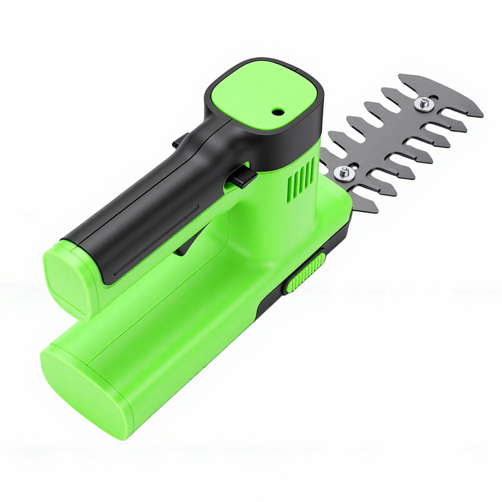 Cisaille à Gazon électrique sans Fil 2 en 1, 100 W, 1 000 TR/Min, Coupe-Herbe et Buissons avec Batterie 1300 MAh et Double Verrouillage de sécurité pour la Maison, Le Jardin, la