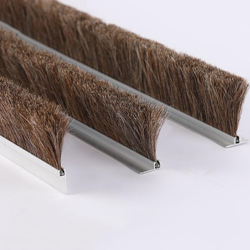 Aluminiowa listwa uszczelniająca do drzwi 99 cm, chroniąca przed kurzem i hałasem, izoluje ciepłe/zimne powietrze 99 cm dł. x 1 cm wys. dla lepszej ochrony