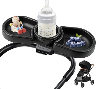 Snack Tray Compatible with Joie Stroller,BPA-Free 3in1 Stroller Snack Tray