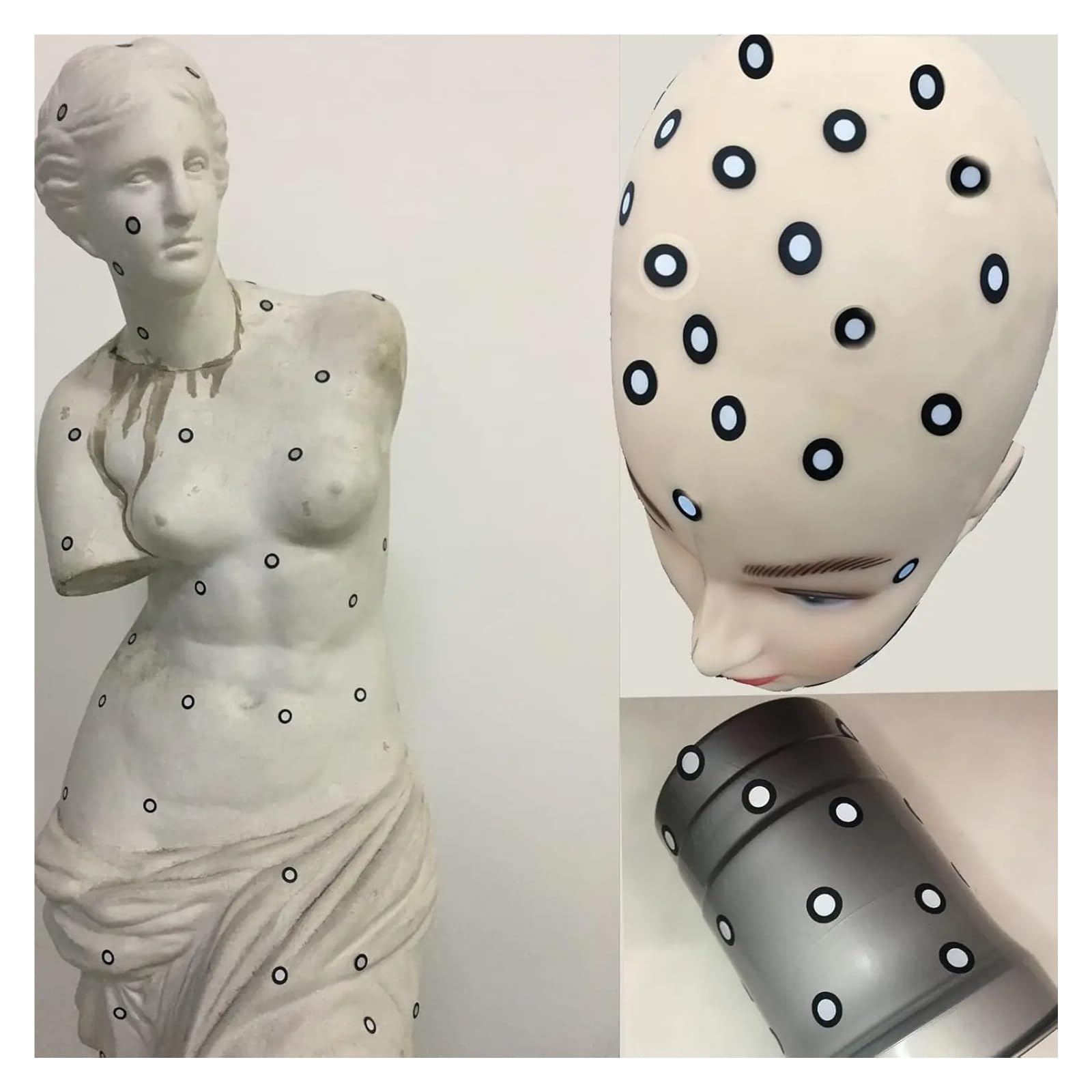 1000 Stück matte 3D-Scanner-Marker, kompatibler Tracking-Punkt-Referenzpunkt for genaue optische Verfolgung Tracking-Verlust verhindern