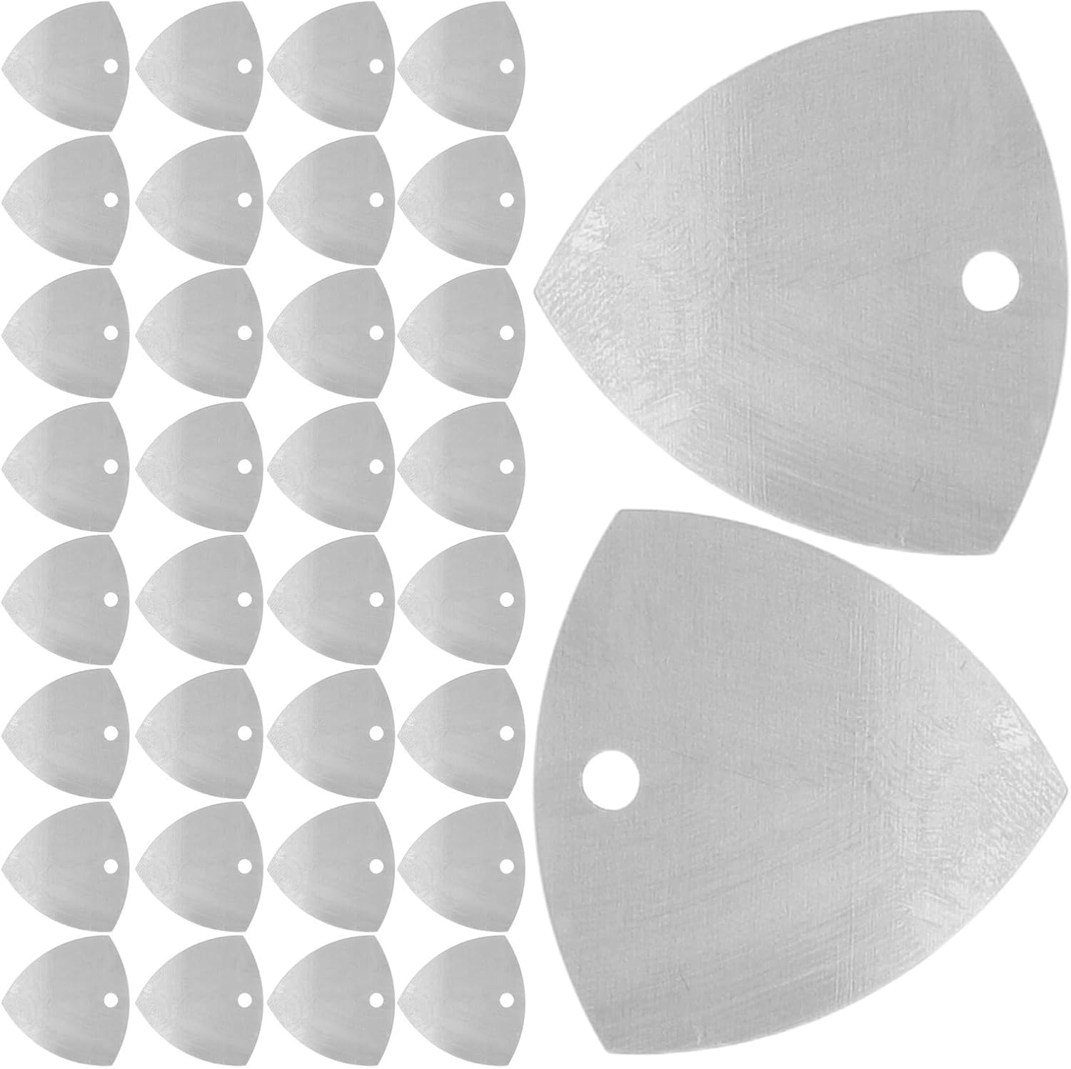 DOITOOL 100pcs Triangle Metal Repair Tools Kit Stainless Steel Lightweight Pry Opening Picks for Tablet and Electronics Disassembly, Portable Triangle Spudger for Daily Use and Repair