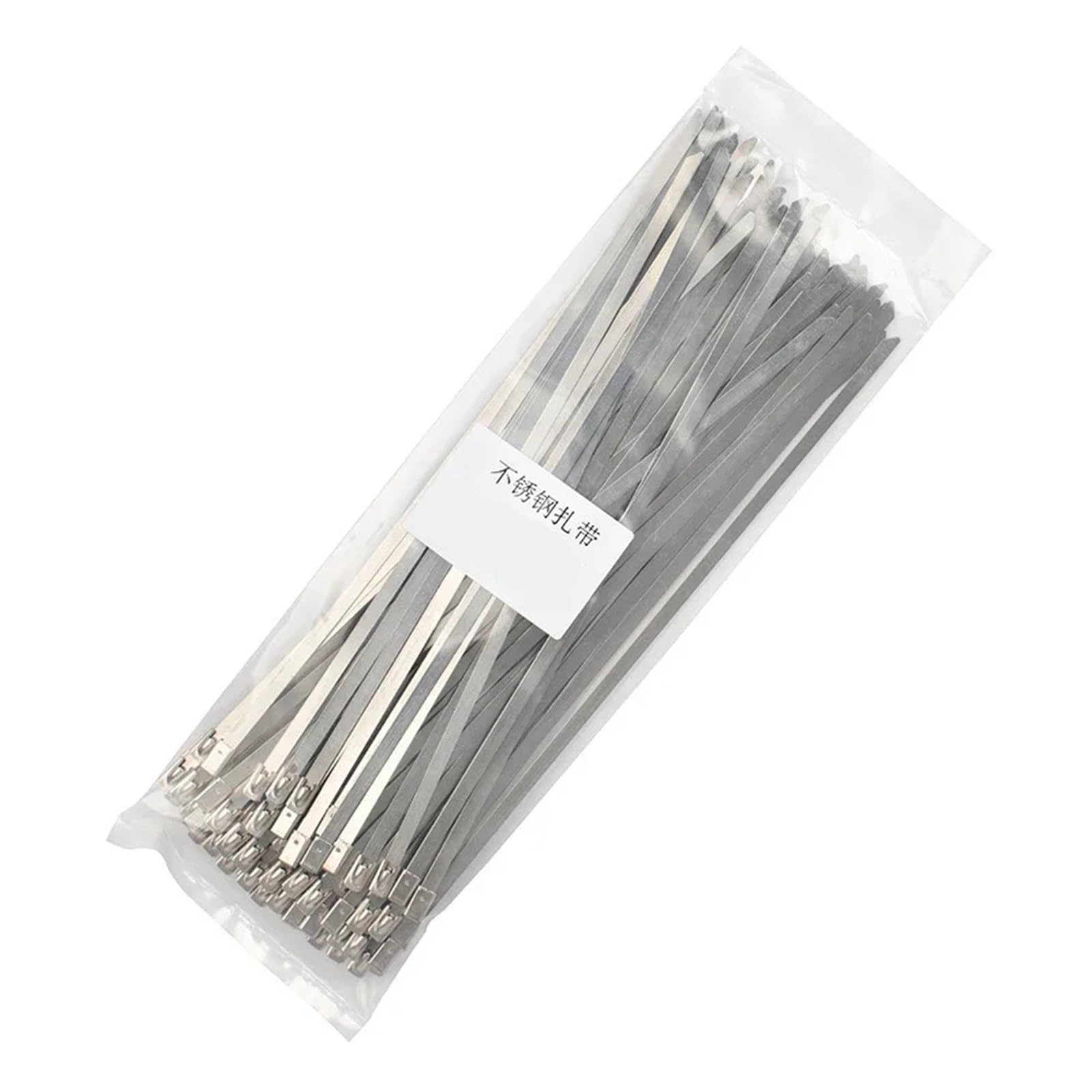 Attache-CâBle En Acier Inoxydable Attaches de câble métalliques en acier inoxydable, 7.9 largeur 100-1000mm, 100 pièces, fils, auto-verrouillage Pour Enroulement D'échappement(7.9x400mm)