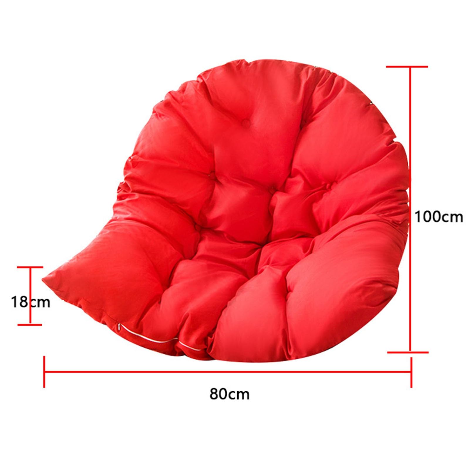 Balançoire Panier Suspendu Coussin de siège Respirant éPaissir Coussins pour Chaise à œUfs Suspendue, Amovible Chaise Oeuf Suspendue pour Patio Jardin Extérieur - Uniquement des Coussins À Vendre(A9)