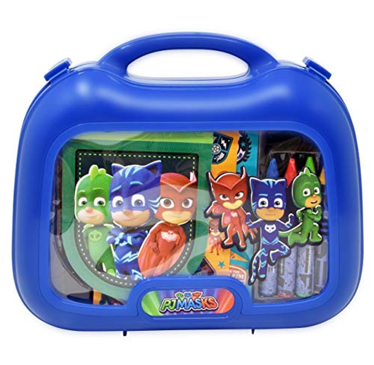 PJ Masks Carry Along Coloring and Activity Set Includes Carry Case, Crayons, Doodle Pad, Stickers for Toddlers and Kids