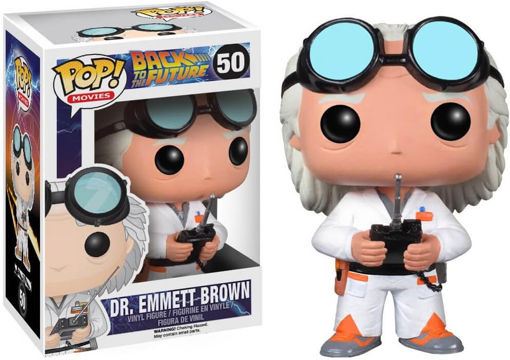 Back to The Future - Dr. Emmett Brown Funko Pop! Vinyl Figure (Bundled with Compatible Pop Box Protector Case), Multicolored, 3.75 inches - Image 2