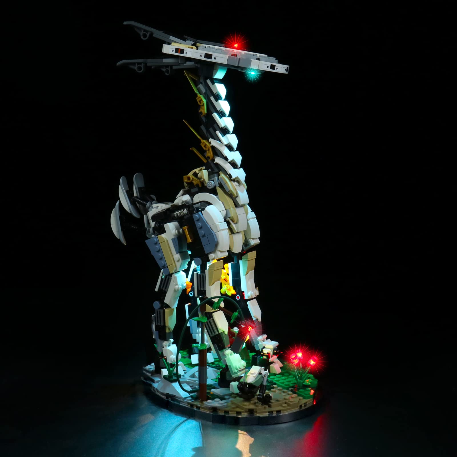 BrickBling Kit di illuminazione LED compatibile con Lego Horizon Forbidden West, telecomando decorativo, compatibile con 76989 Tallneck Horizon Zero Dawn