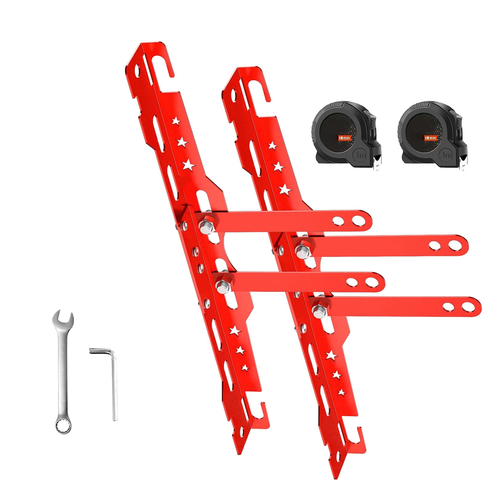 Kit d'Alignement de Roues,Plaques de Parallélisme Renforcées | Pour Réparation Pneus Camion Moto Véhicule Utilitaire Bateau Atelier