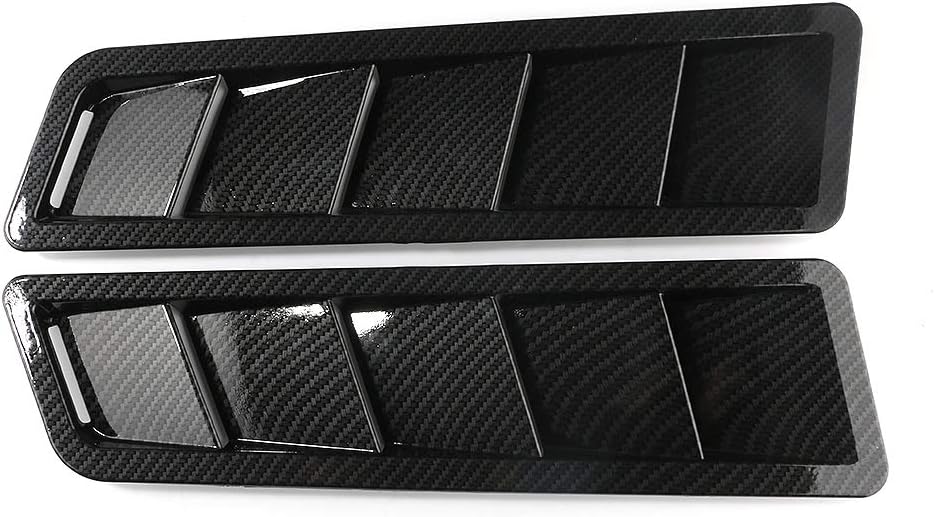 Auto Hoods Vents Bonnet Cover Hood Scoop For Cars Louvers Vent Cover HTRACING (Carbon Fiber)