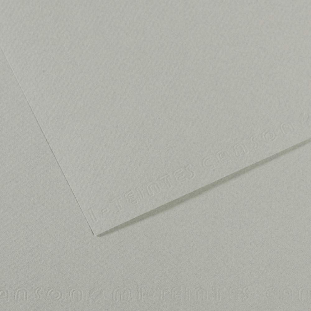 Canson Gris (Sky Grey - 354) Mi-Teintes 10 Sheets Of Tinted Paper 160 G/M² Sky Grey 354 29.7 X 60 Cm