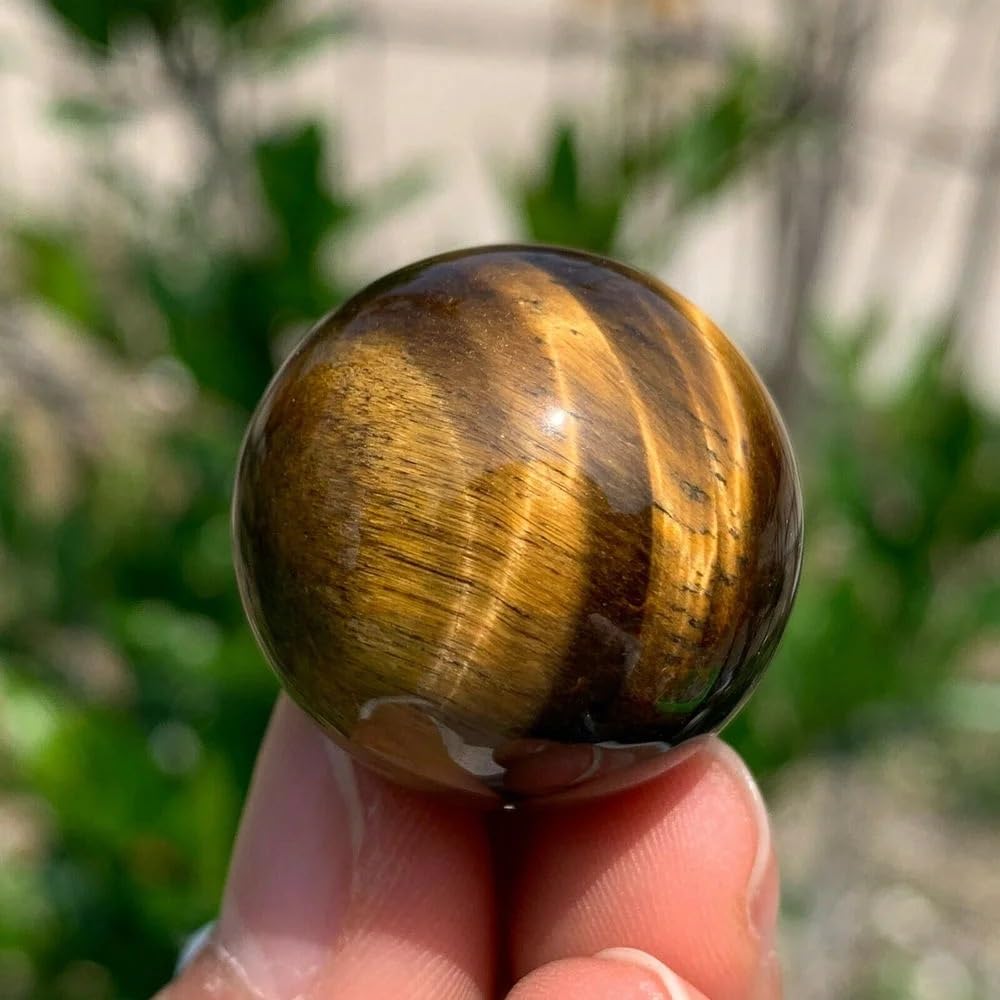 Decorative Ornaments Tiger Eye Jasper Ball Quartz Crystal Ball Decoration
