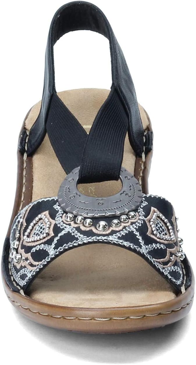 Rieker Women's 608B9 Regina B9 5.5-6 Black