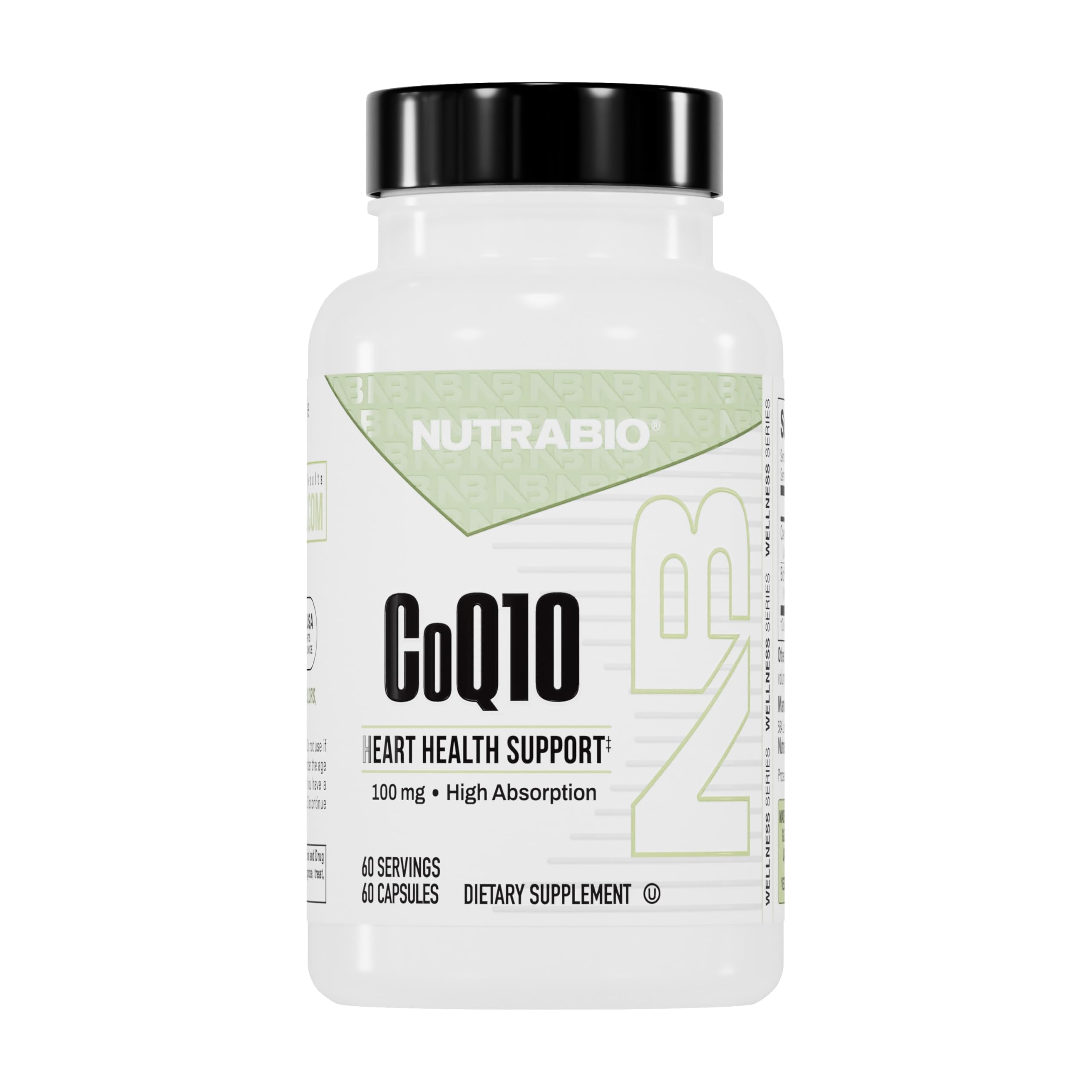 CoQ10 Dietary Supplement, Healthy Heart Function & Cellular Energy Production, 100mg - 60 Capsules