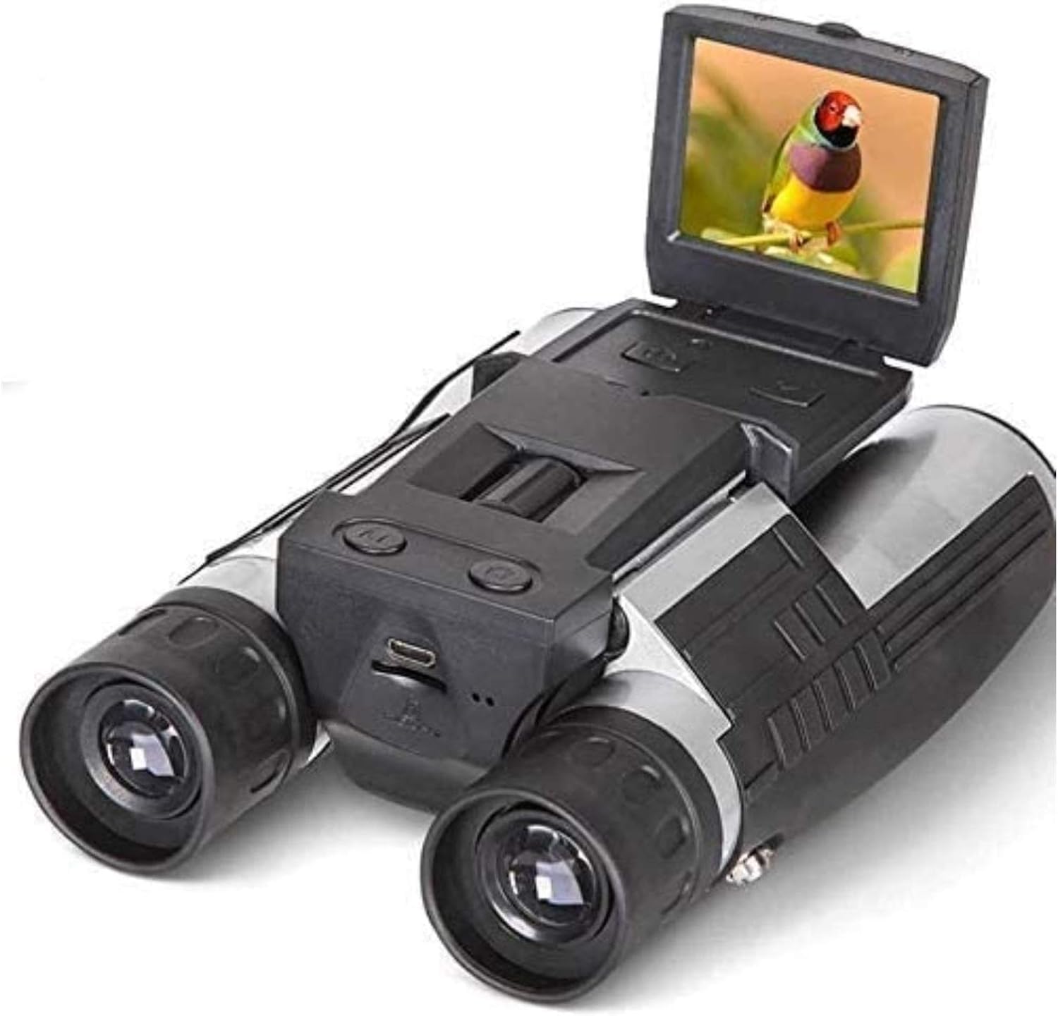 Monokularowy teleskop wysokiej mocy, aparat cyfrowy 1080p, wyświetlacz LCD 2.0", lornetka czarna 12x32, teleskop składany ze zintegrowanym aparatem cyfrowym, lornetka Full HD.