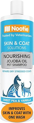 Nootie - Champú para mascotas para pieles sensibles - Revitaliza la piel seca y el pelaje - Ingredientes naturales - Champú suave para perros -