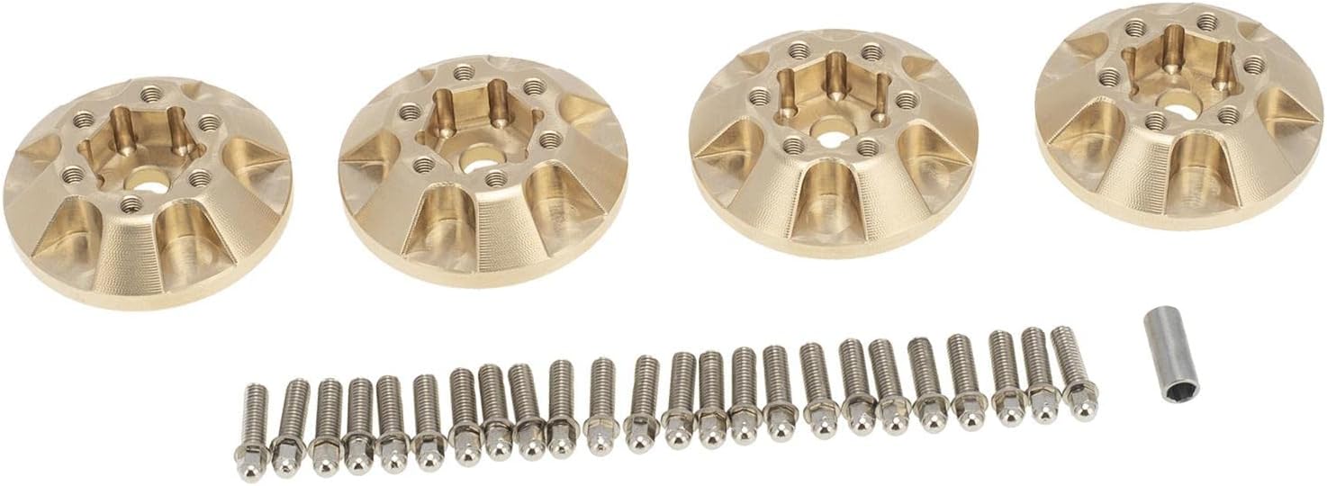 Brass Car Wheel Weight Block Counterweight, 1.9in & 2.2in, 12mm, 4pcs