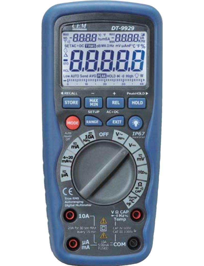 CEM Professional T-RMS Industrial Multimeter DT-9929