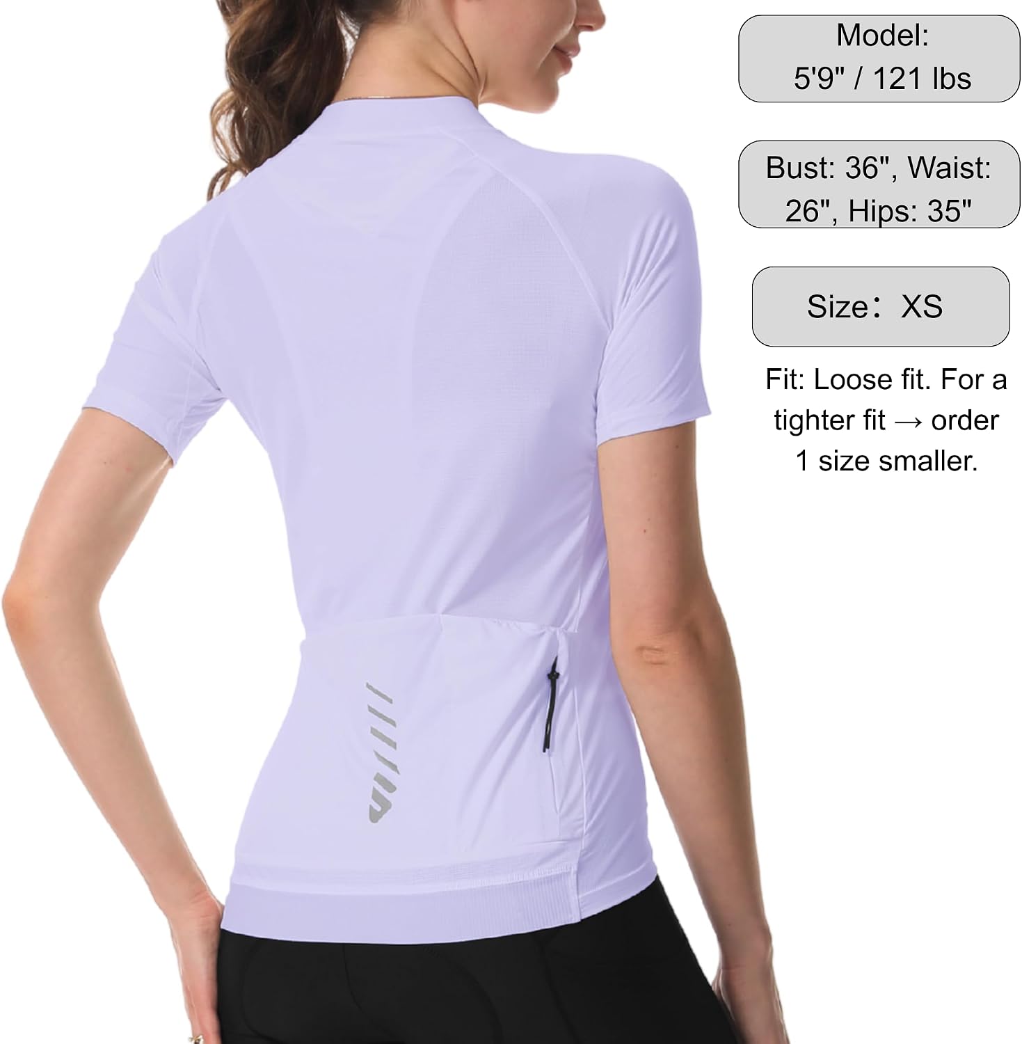 Wulibike Cycling Jersey Women Half Zipper Short Sleeve Breathable Road Biking Bike Shirts for Zip Pocket Cycle Tops Upf50+