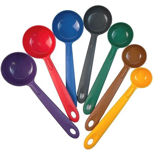 Rite-Size Rite - Juego de utensilios de control de porciones, plástico copolímero resistente al calor, cucharas de cocina profesionales (juego de 7