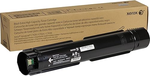 Xerox VersaLink C7020 C7025 C7030 - Cartucho de tóner negro de capacidad extra alta (23,600 páginas) - 106R03737