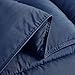 Chezmoi Collection 3-Piece Down Alternative Comforter Set - Lightweight All Seasons Luxurious Brushed Microfiber Comforter (Queen, Navy)