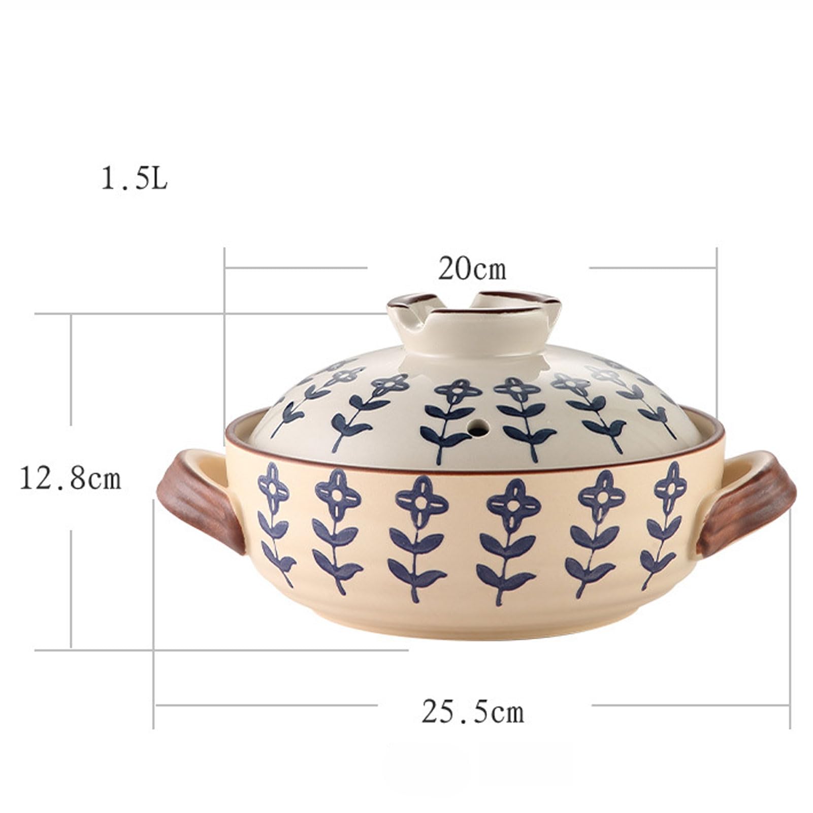 Cazuela De Cerámica, Olla De Barro Japonesa Olla De Arroz De Piedra Donabe con Tapa, Olla De Barro Olla De Cerámica Olla De Cazuela Olla De Cocina Saludable Olla De Sopa Olla Caliente
