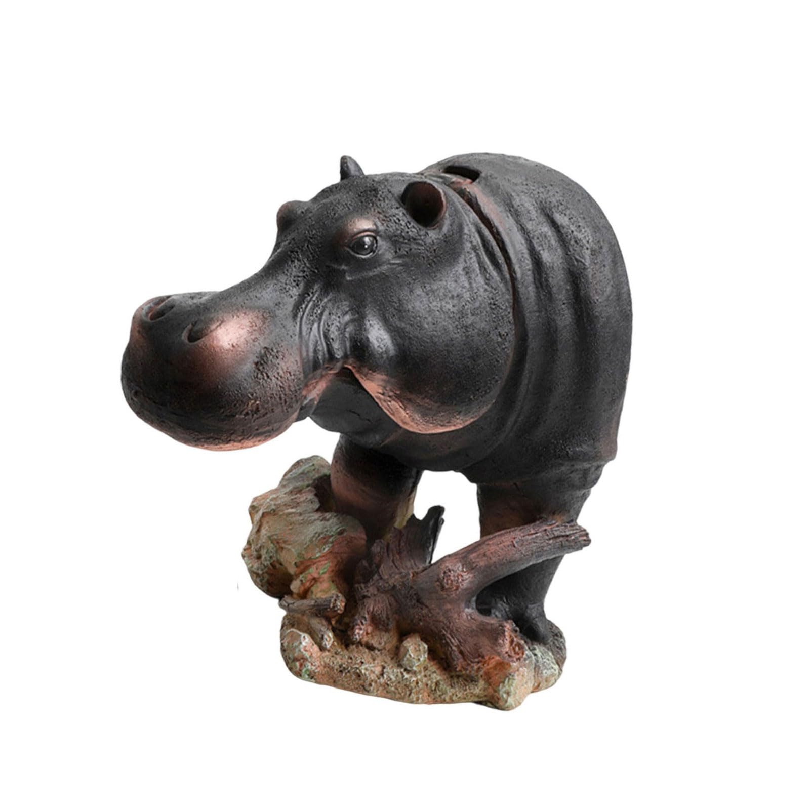 Ippopotamo decorazione acquario resina paesaggistica ornamento appassionato e professionale display accessori