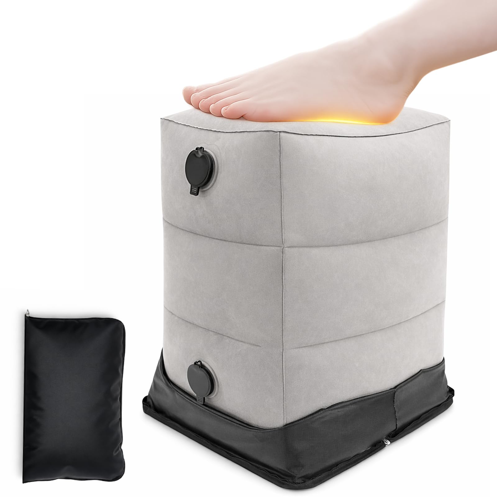 Amazon.co.jp: さえだ フットレスト 飛行機 足置き 子供 エアー足枕 三