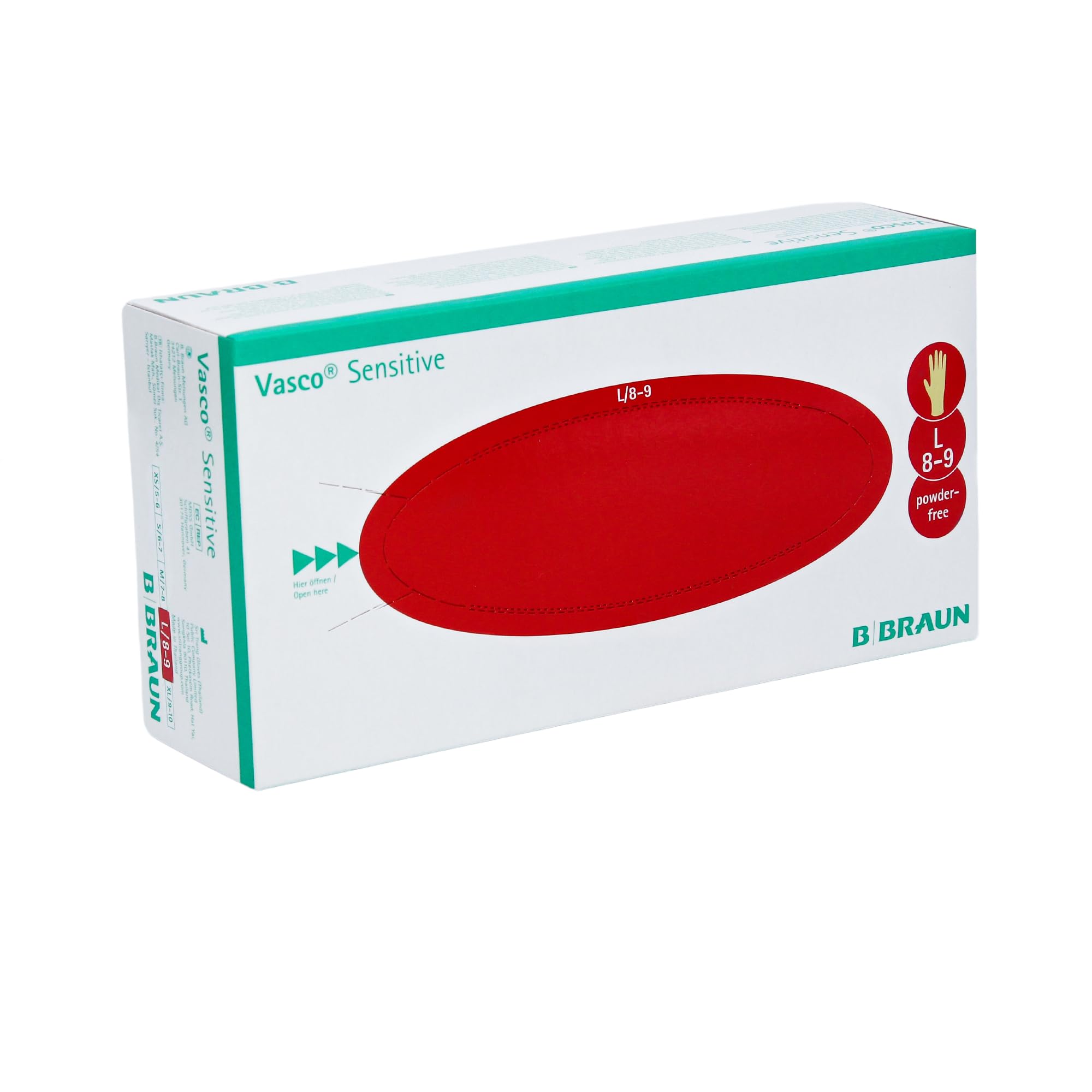 B. Braun Vasco® Sensitive Untersuchungshandschuhe | Karton (10 Packungen)