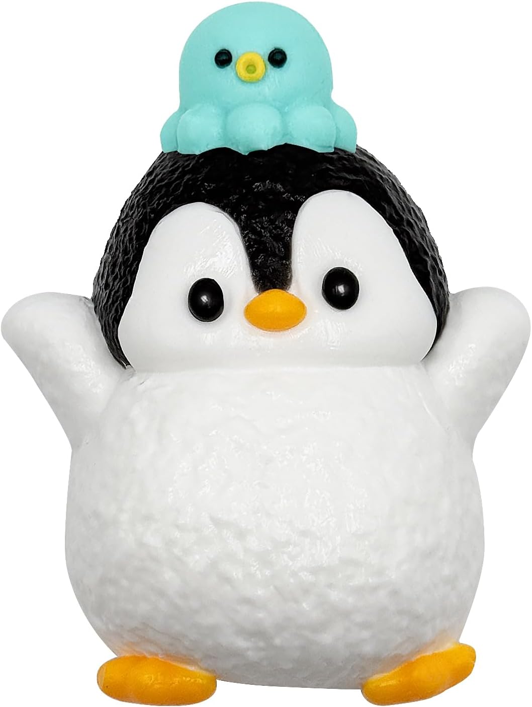Taba Squishy Penguin,fufu squishies,Silicone Toys,Stress Relieving Fur Ball OPP Packaging GiftsSquishy Fidget Toys for Anxiety&Relaxation,Perfect Desk Accessory for Adults (Penguin)