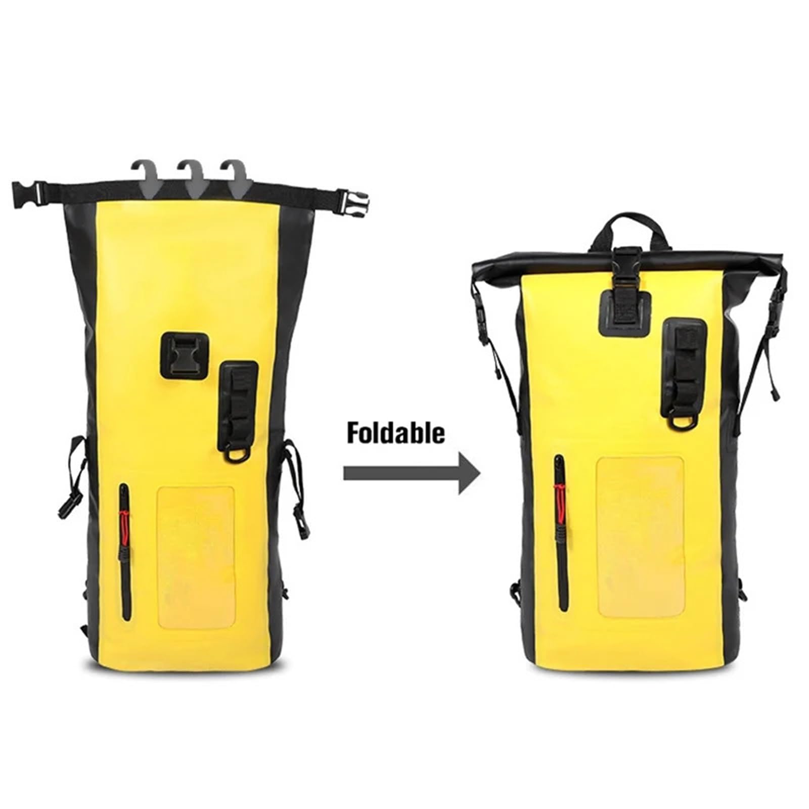 Wasserdichter Trockensack Wasserdichter Trockenbeutel, wasserdichter Drift-Beutel, Schwimmrucksack, große Kapazität, Fluss-Trekking-Schulterrucksäcke, Tauchen, nasser Trockenbeutel, Wassersack FüR Boo