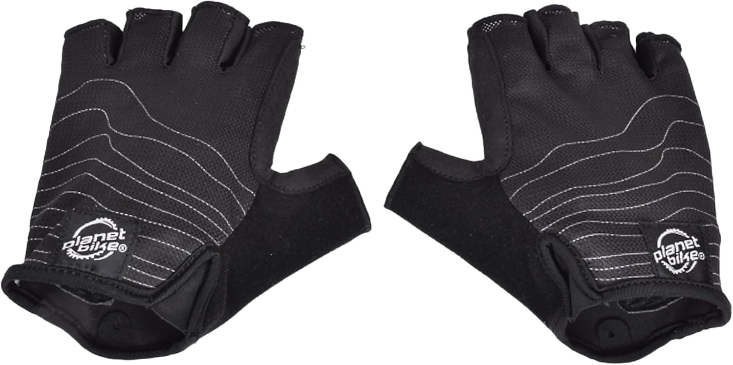 Planet Bike Topo Trail Gel Half Finger Cycling Gloves - Image 2