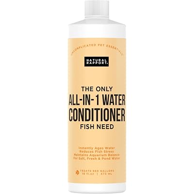 Aquarium Water Conditioner - All-in-1 Fish Tank Dechlorinator - Removes Ammonia, Nitrite, Chlorine & Chloramine, Detoxifies Heavy Metals - Freshwater & Saltwater - Treats 960 Gallons (16 fl oz)