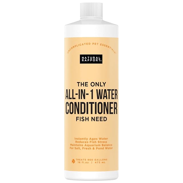 Aquarium Water Conditioner - Naturally Detoxifies and Removes Ammonia Nitrite Chlorine and Chloramine from Saltwater and Freshwater 16