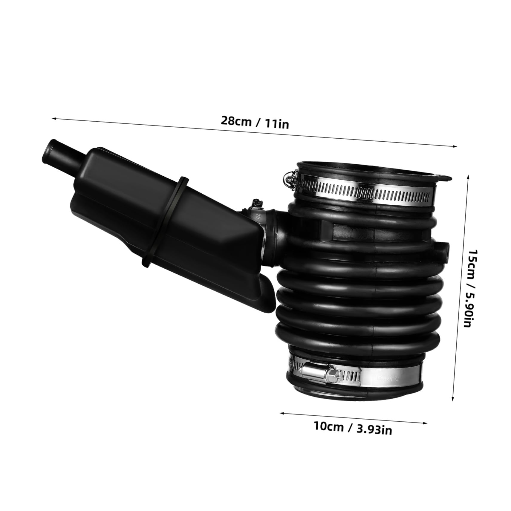Tubo de Admisión de Aire Automotriz para Motor Negro Goma | Reemplazo 16576-1aa1a 16576-jn00a, Flujo de Aire Mejorado, Uso en Entornos Fríos y Cálidos