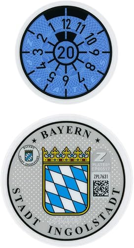 Ingolstadt 2020 - Juego de pegatinas traseras