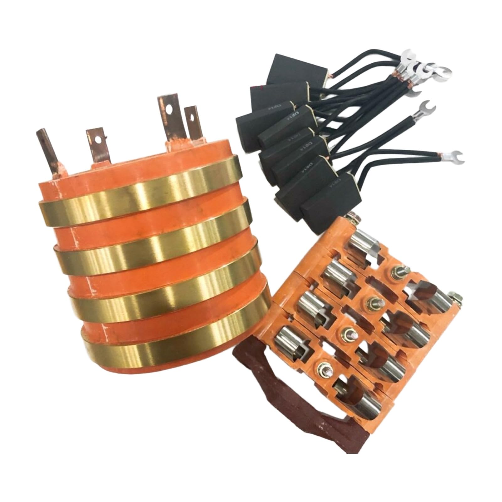 Anillo colector conductor, 4 circuitos | Diámetro interior: 60/65/75/80/85/90; Diámetro exterior: 140; Altura: 128 mm; anillo de cobre(Single collector ring 50*140)