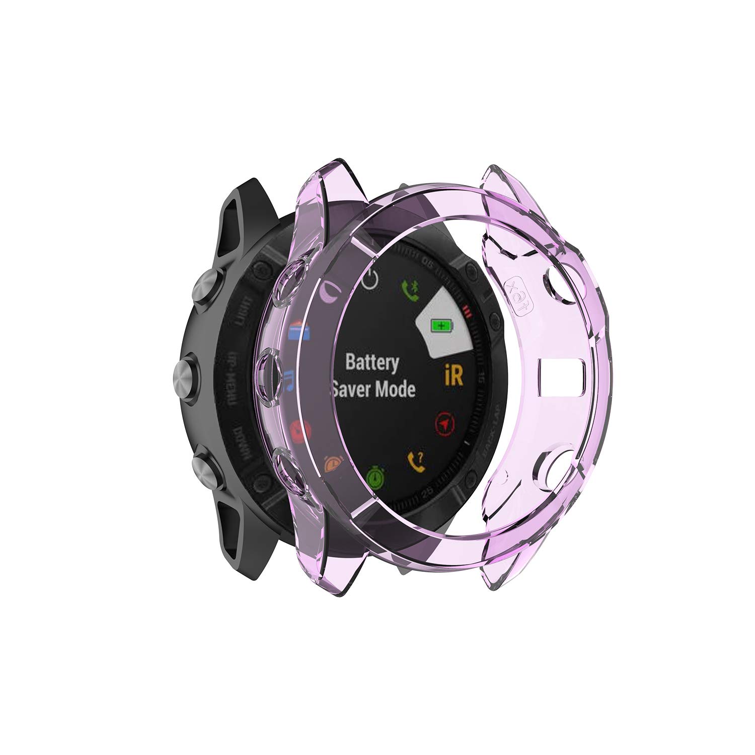 Custodia TPU Per Garmin Fenix 6X Series - Morbida, Antiurto, Nero - Foto 6