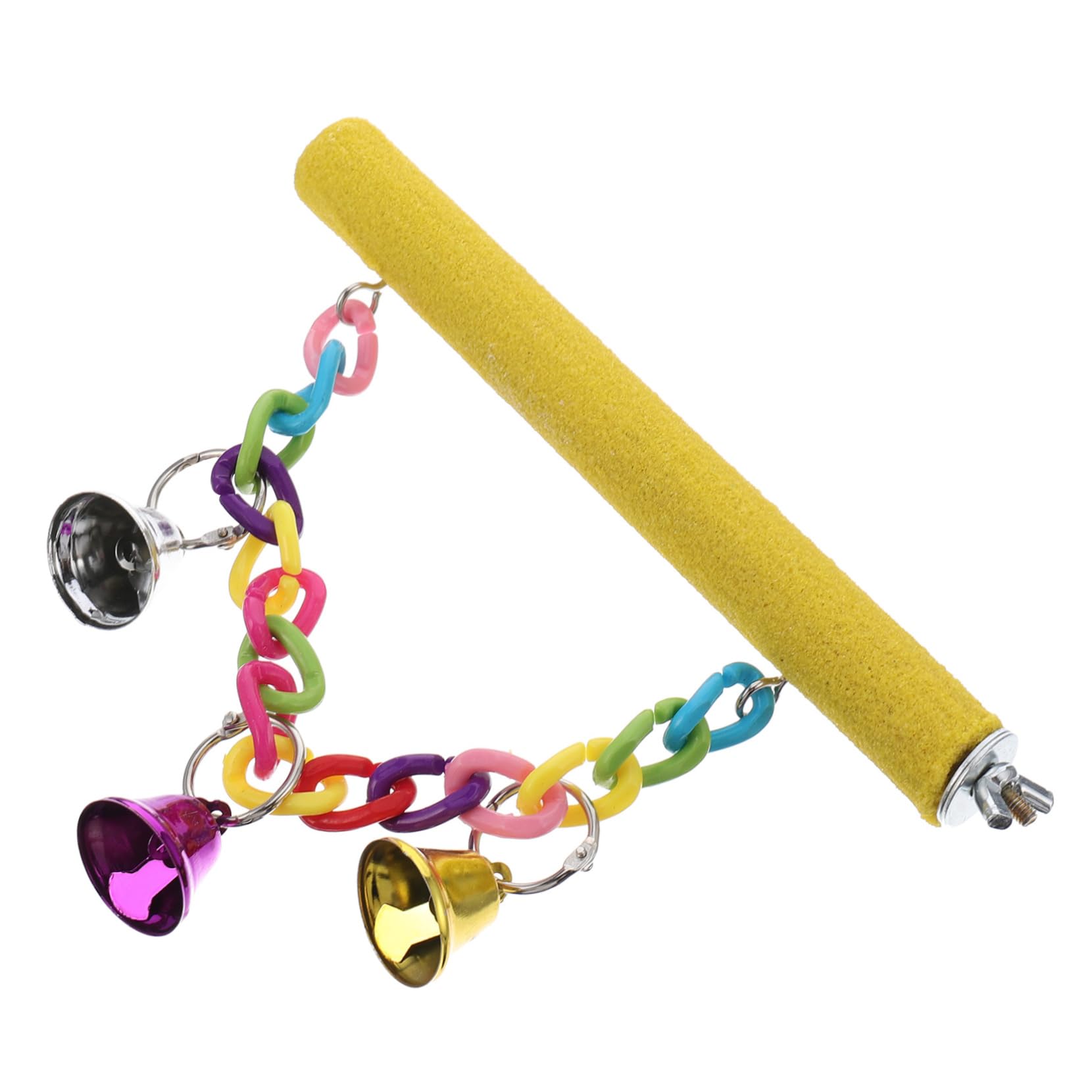 Sosoport 1pc Parrot Standing Pole Bird Play Stand for Exercise Grooming Sturdy Perch Stick for Claw Grinding for Indoor Playtime Foot Health