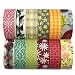Allydrew Washi Decorative Masking Tapes (Set of 12)