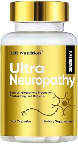 Life Nutrition Salvador de nervios para neuropatía, 120 cápsulas de suplemento de alivio nervioso con 600 mg de ácido alfa lipoico, soporte de