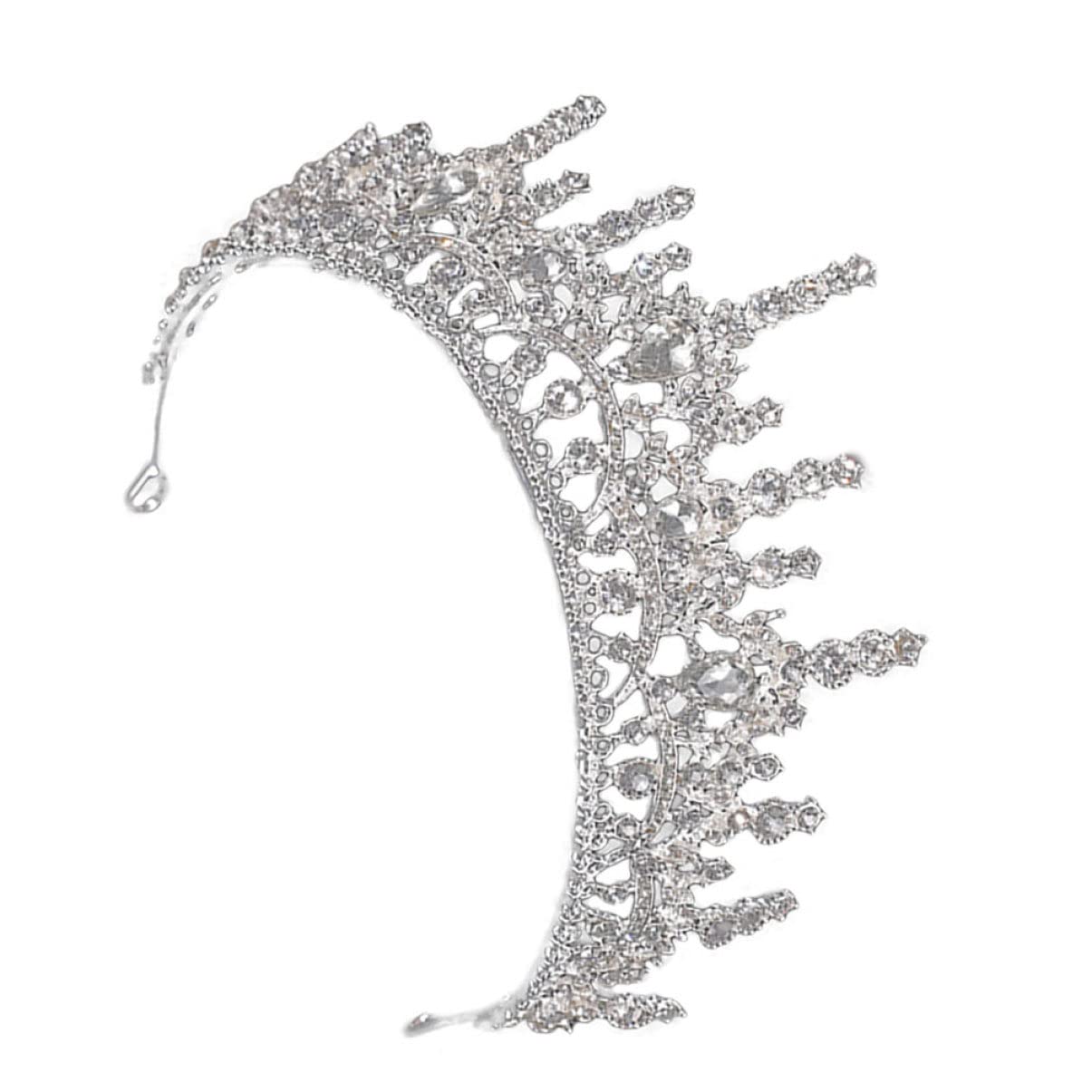 FOMIYES 1 Pc Diadema De Nupcial Regalos De Novia Decoración De La Boda Tiara De Princesa Diadema De Novia De Cristal Tiara De Cristal Dama De Honor Cabello Pedrería Joyas